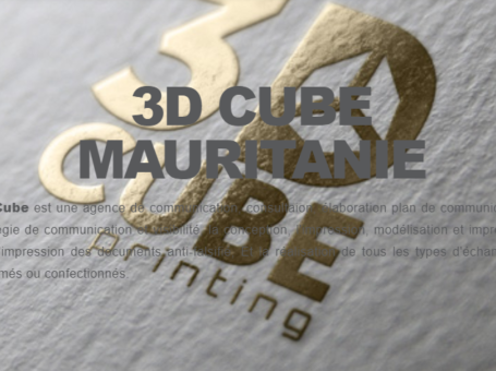 3D CUBE MAURITANIE